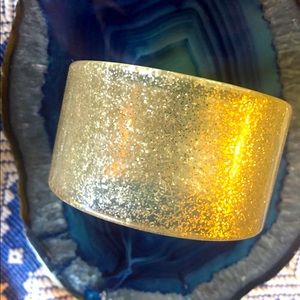 Vintage Clear Plastic Bangle // Glitter ✨✨